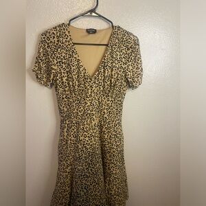 Bebe Cheetah print Dress